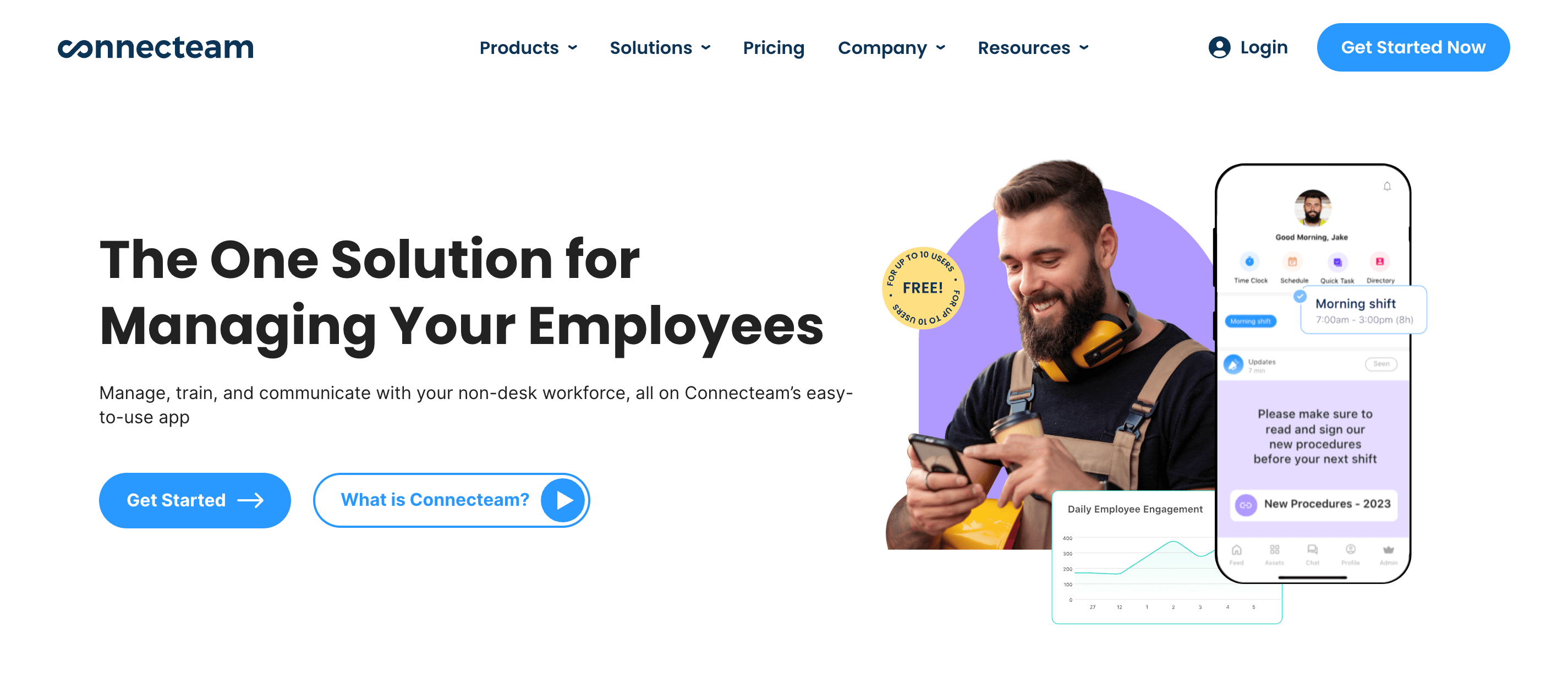 Connecteam homepage